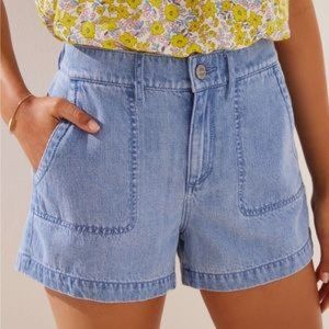 LOFT Utility Denim Shorts - 28